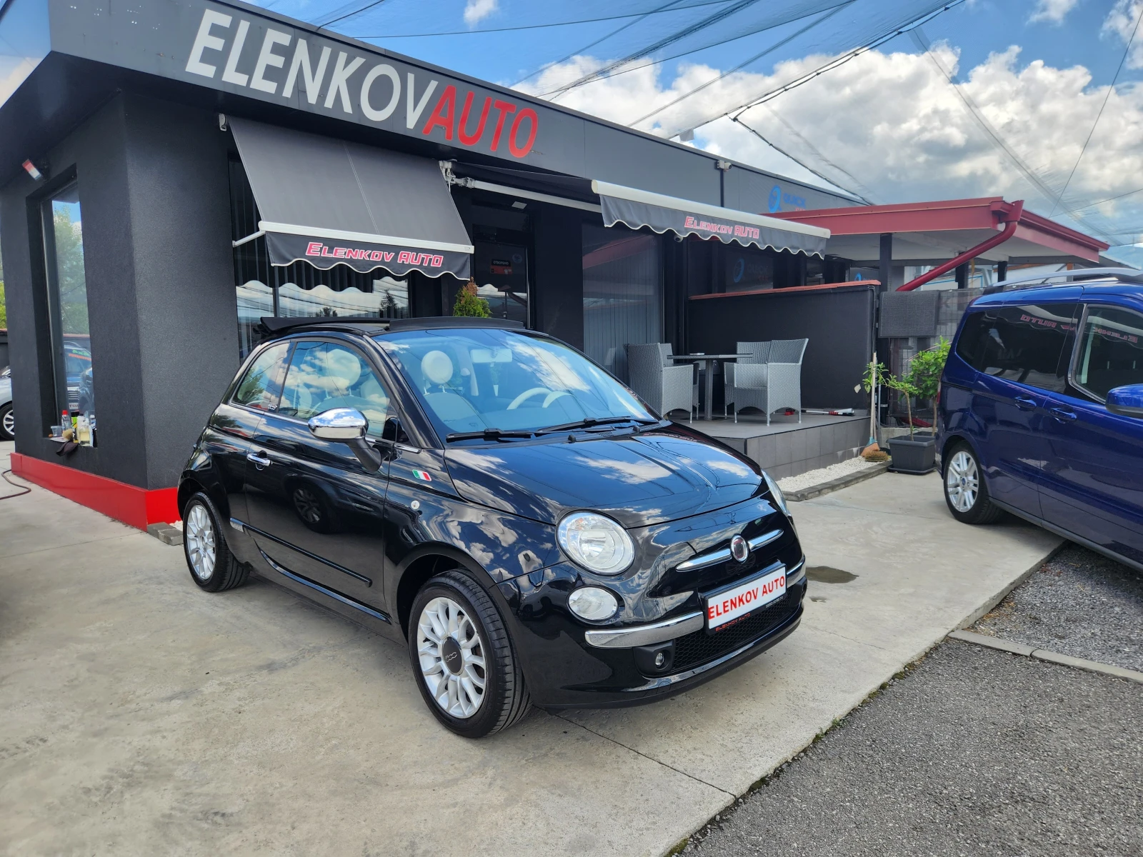 Fiat 500 CABRIO 1.4i-100к.с- EURO 5b -КЛИМАТИК-ШВЕЙЦАРИЯ, снимка 1