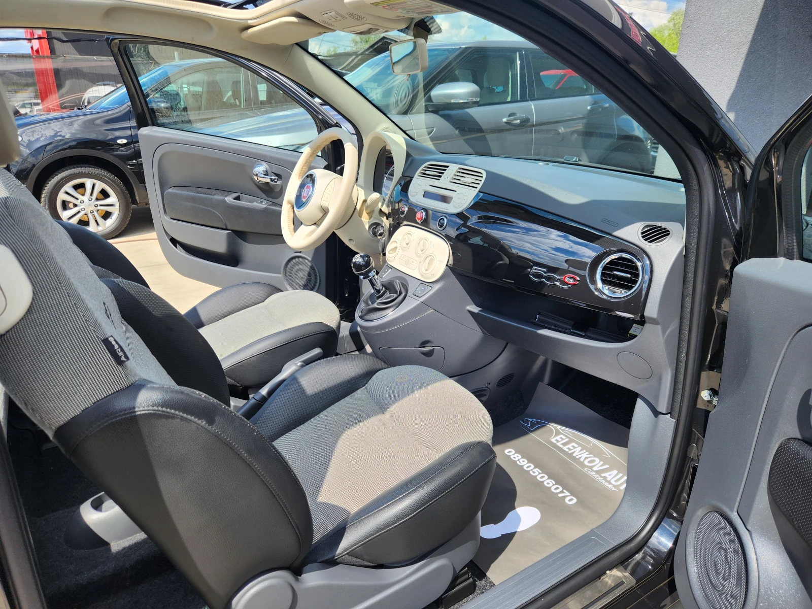 Fiat 500 CABRIO 1.4i-100.- EURO 5b -- | Mobile.bg   14