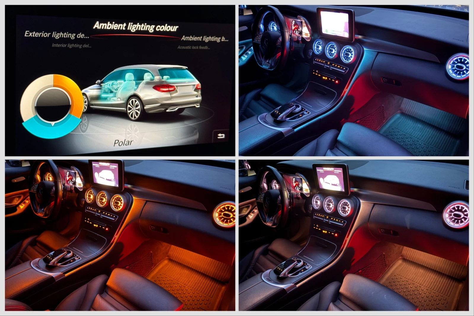 Mercedes-Benz C 250 AMG/9G/Distr/LaneAs/MultiB/Pano/Ambi/История/Каско, снимка 14 - Автомобили и джипове - 55188895