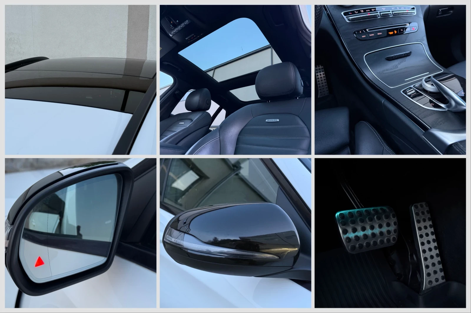 Mercedes-Benz C 250 AMG/9G/Distr/LaneAs/MultiB/Pano/Ambi/История/Каско, снимка 11 - Автомобили и джипове - 55188895