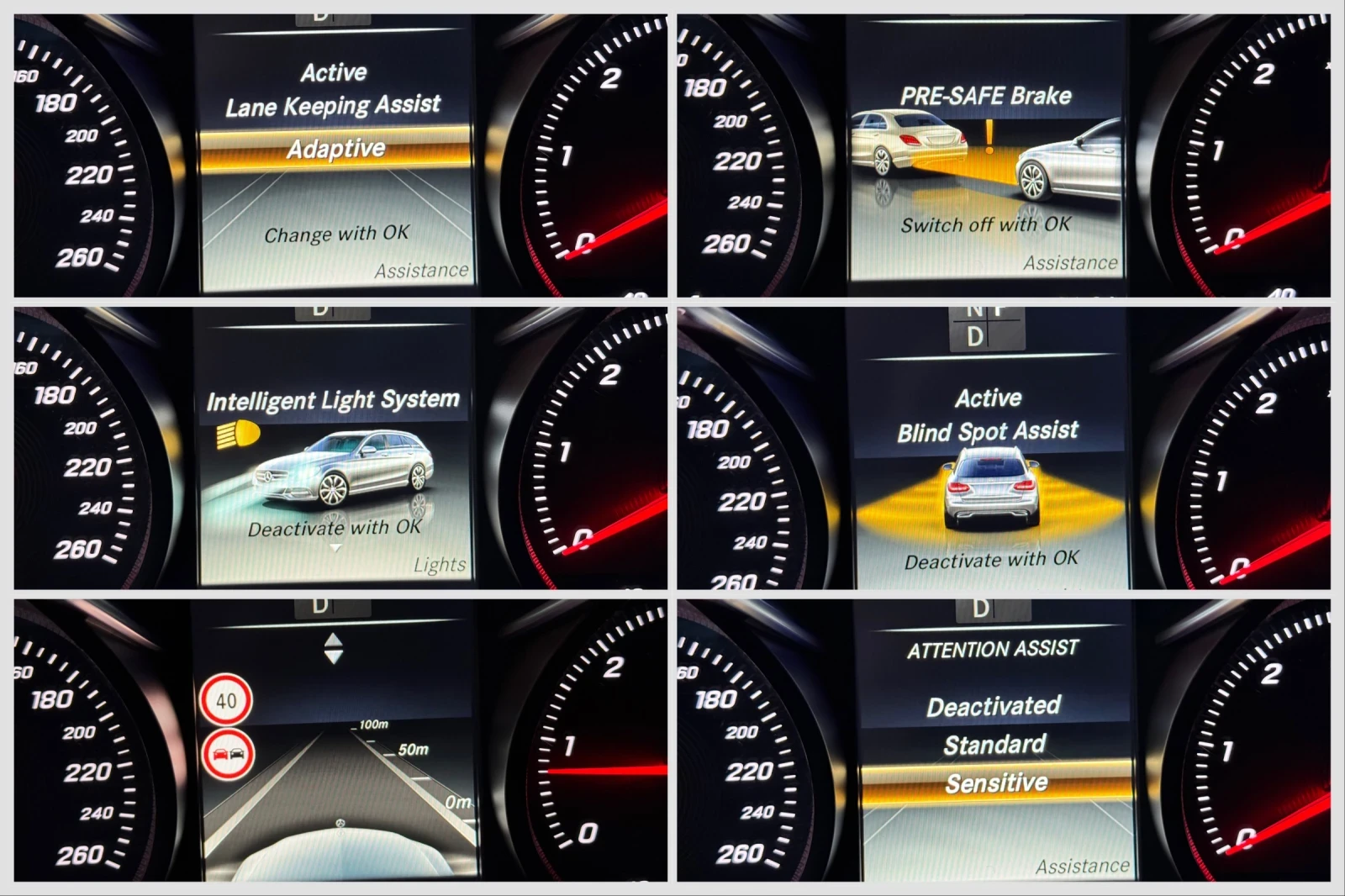 Mercedes-Benz C 250 AMG/9G/Distr/LaneAs/MultiB/Pano/Ambi/История/Каско, снимка 16 - Автомобили и джипове - 55188895