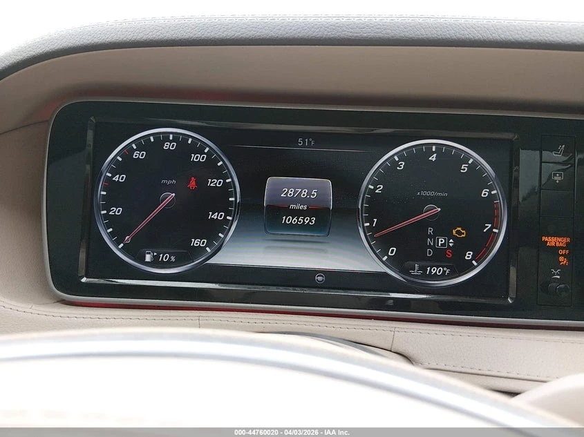 Mercedes-Benz S 500 2015 MERCEDES-BENZ S 550 4MATIC, снимка 9 - Автомобили и джипове - 54639297