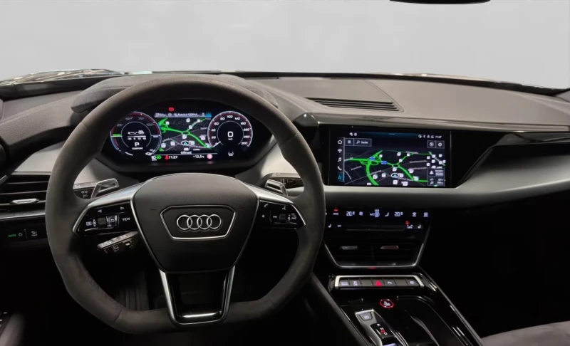 Audi E-Tron GT QUATTRO/476HP/MATRIX/NAVI/360/PANO/SHADOW/761v, снимка 8 - Автомобили и джипове - 52165778