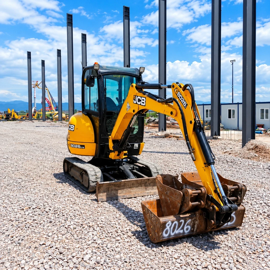 Багер JCB Мини багер JCB 8026CTS, снимка 7 - Индустриална техника - 55908670