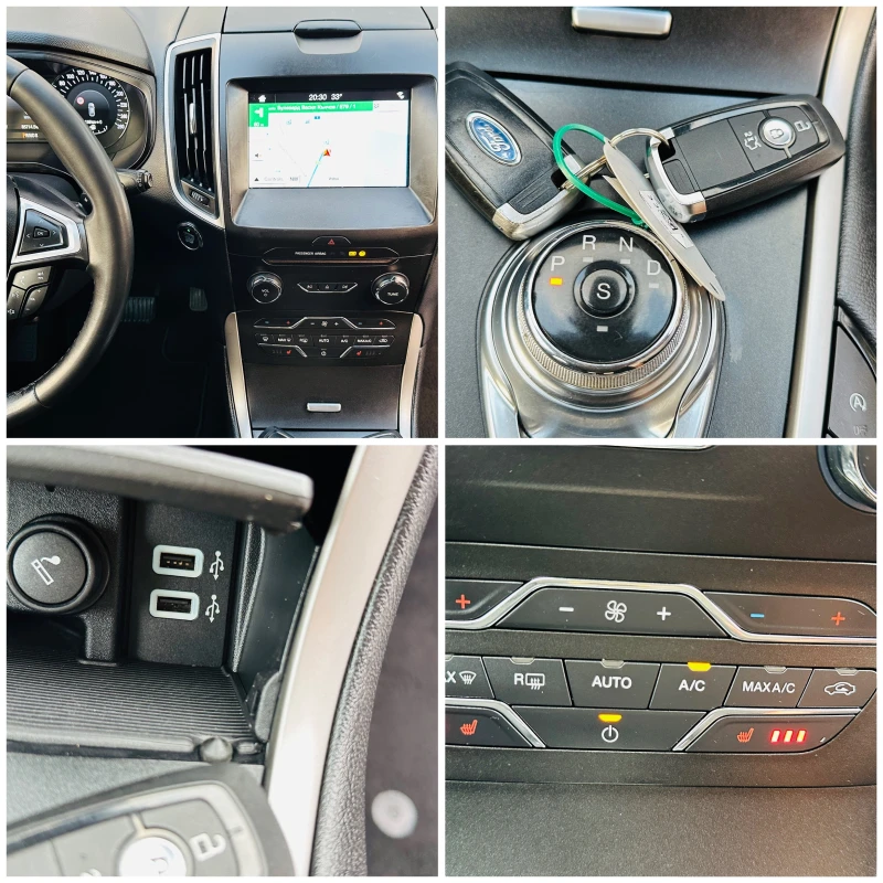 Ford S-Max 2.0d-150kc-8 speed  -7места евро 6, снимка 14 - Автомобили и джипове - 51956030