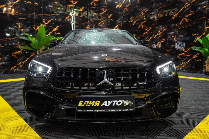 Mercedes-Benz E 220 D FULL AMG BLACK LINE BURMEISTER NAVI ЛИЗИНГ 100%, снимка 3 - Автомобили и джипове - 53503014