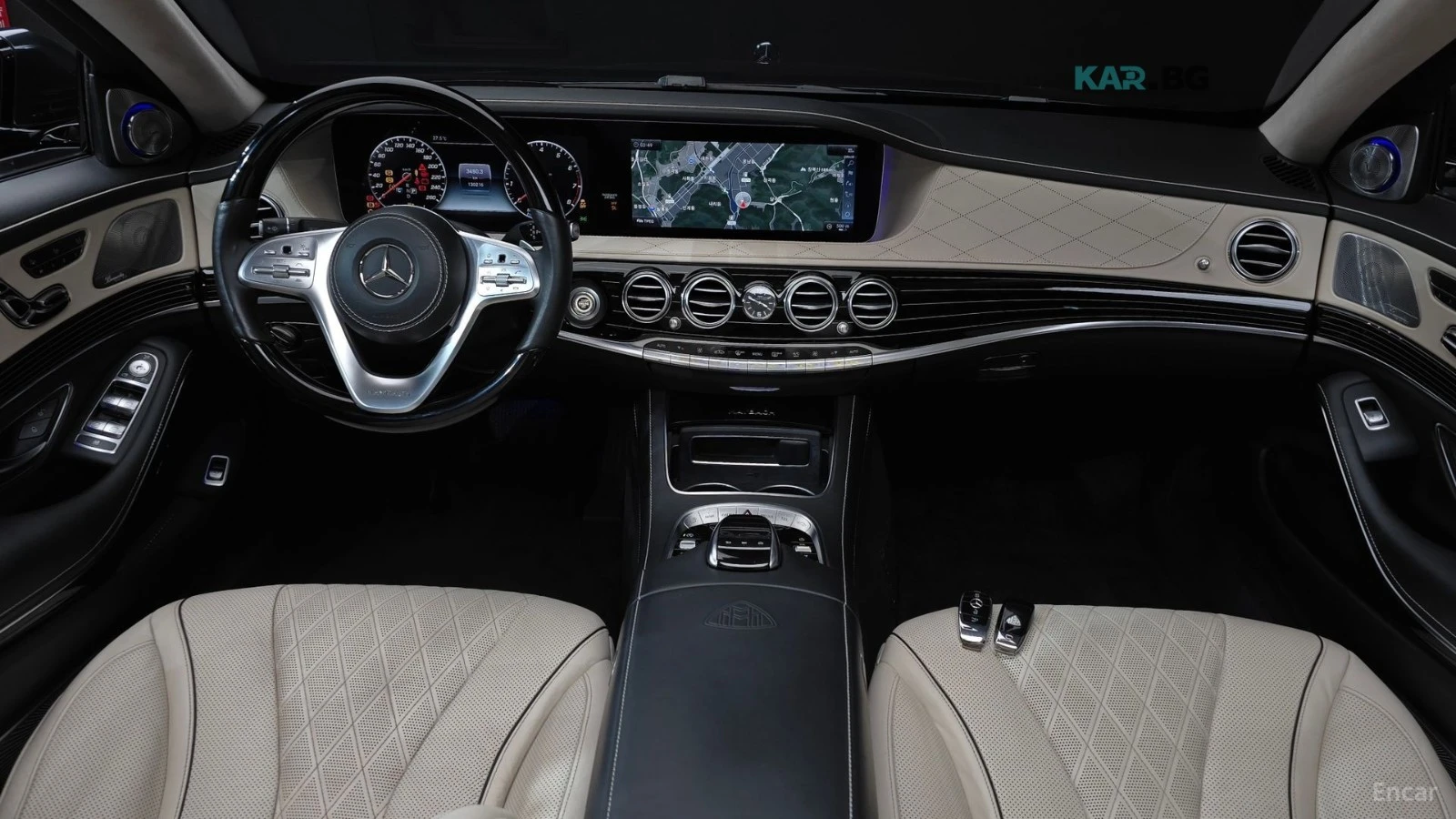 Mercedes-Benz Maybach S560* 4MATIC* МОНИТОРИ* ПАНО* МАСАЖИ* ОБДУХВ* BURM, снимка 7 - Автомобили и джипове - 55027679