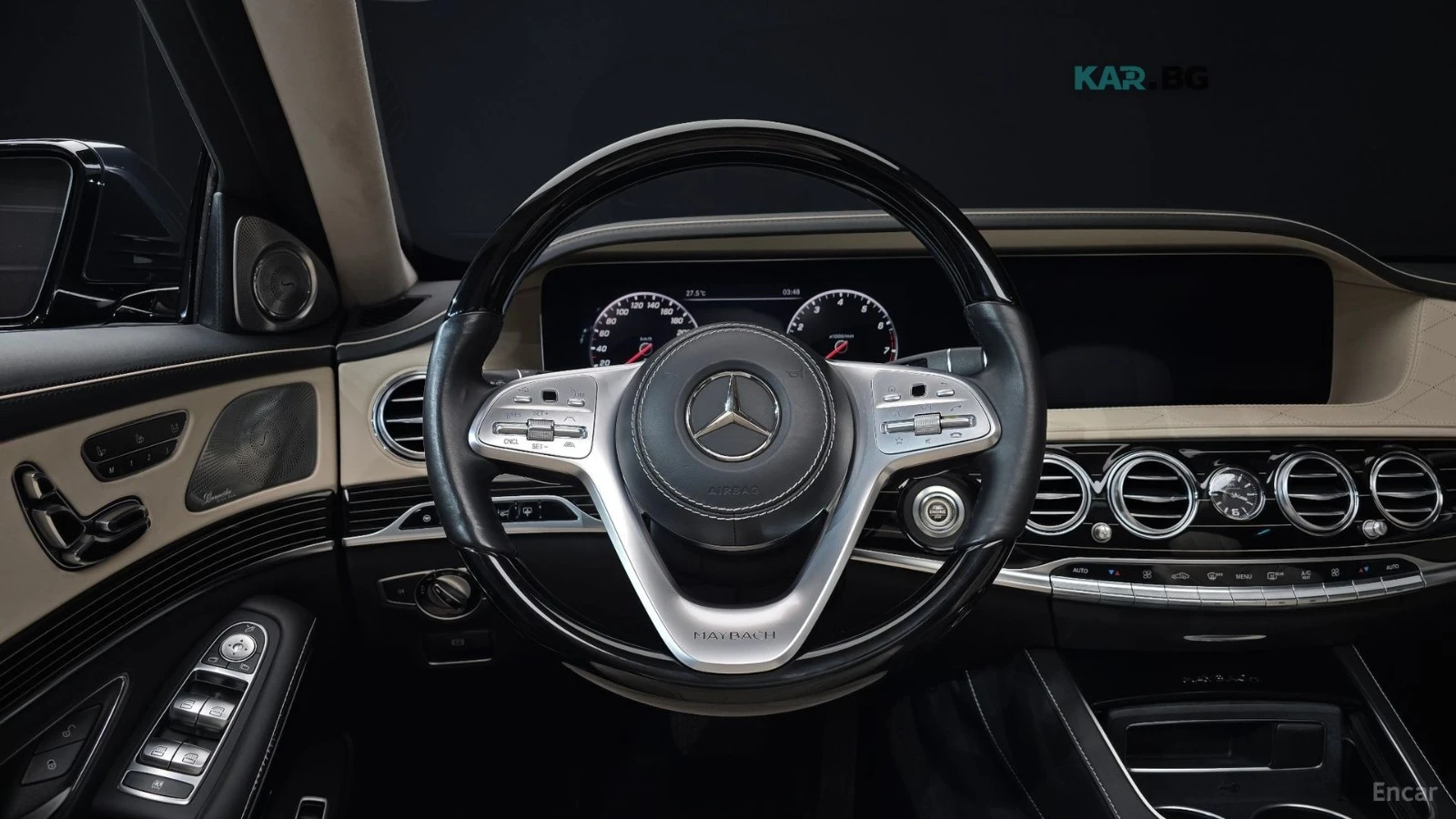 Mercedes-Benz Maybach S560* 4MATIC* МОНИТОРИ* ПАНО* МАСАЖИ* ОБДУХВ* BURM, снимка 13 - Автомобили и джипове - 55027679