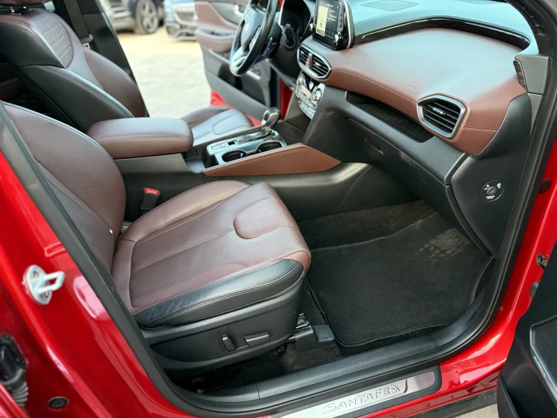 Hyundai Santa fe 2, 2 CRDI 7м Уникат= Алкантара= 360= Panorama Full, снимка 11 - Автомобили и джипове - 52025140