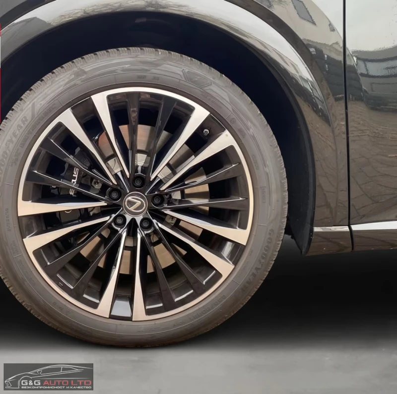 Lexus RX 500h F-SPORT/371HP/PANO/MEMO/360/HUD/M.LEV./KLESS/604g, снимка 12 - Автомобили и джипове - 52455988