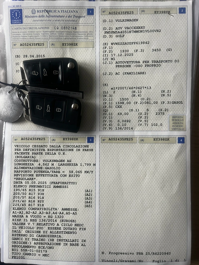 VW Golf  Variant / 1.6TDI / Business, снимка 17 - Автомобили и джипове - 53235858