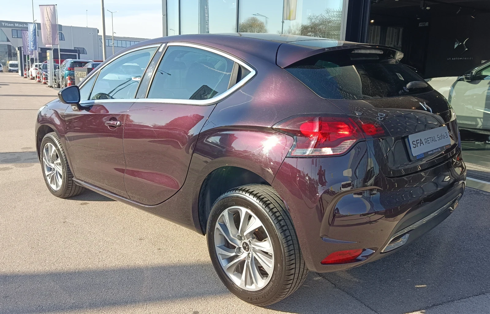 Citroen DS4 1.6 BlueHDi / 120 HP AUT EURO 6 цвят бордо - изображение 6