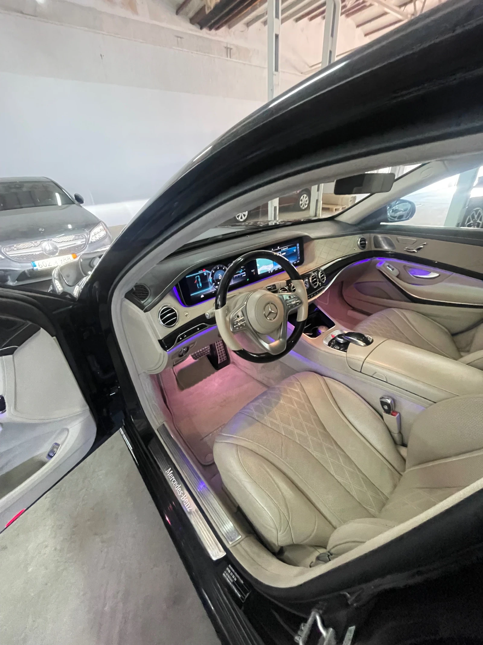 Mercedes-Benz S 400 D/AMG/L/4mat/Burm/3TV/360/Обд/вакум/Панор/ФУЛЛ, снимка 10 - Автомобили и джипове - 54115774