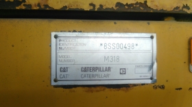Багер Caterpillar M318, снимка 3 - Индустриална техника - 37635022