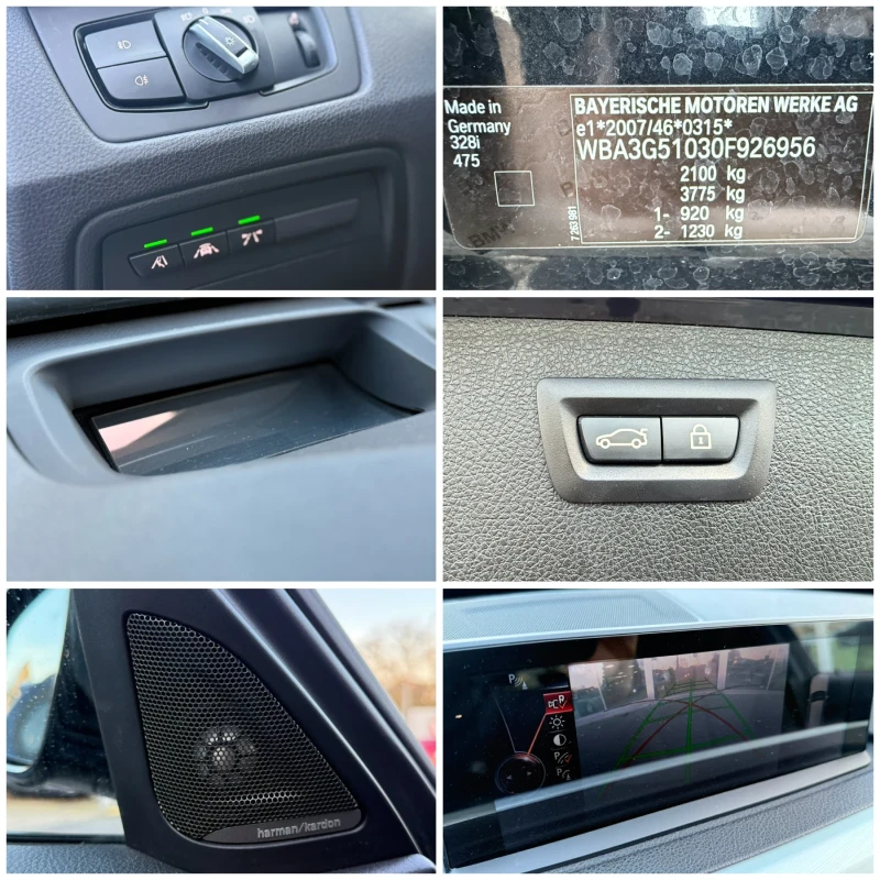 BMW 328 М-Pack* Head-up* М.Точка* Har/Cardon* ПАНО* 360CAM, снимка 17 - Автомобили и джипове - 52504095