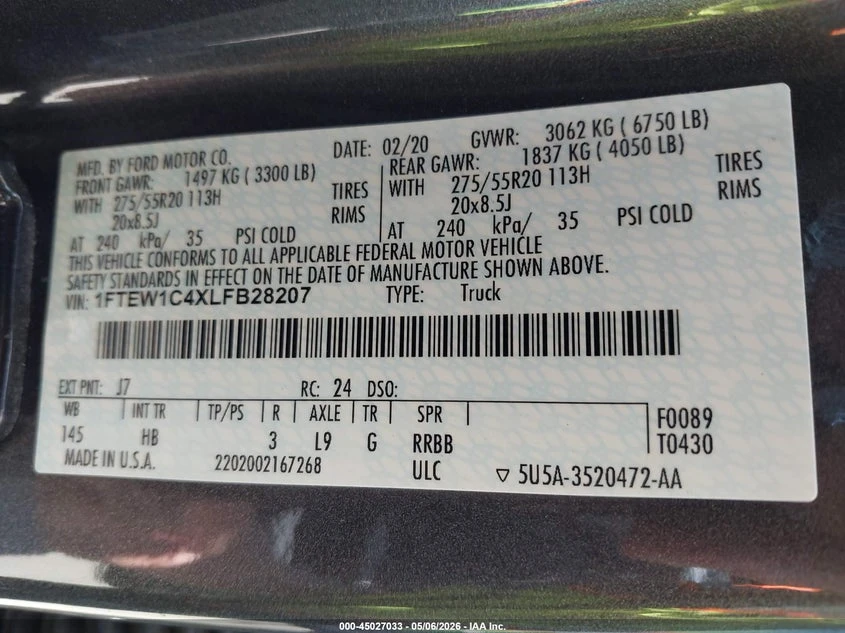 Ford F150 3.5l F-150 Lariat, снимка 9 - Автомобили и джипове - 54577912