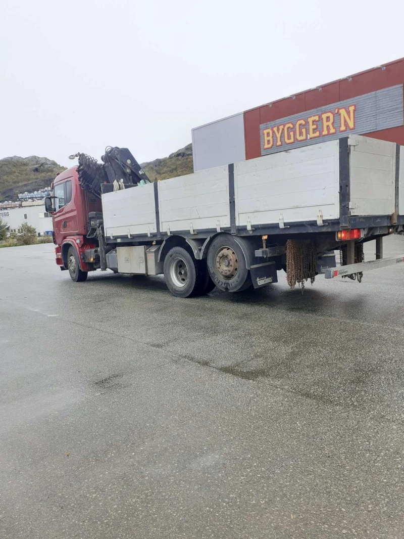 Scania R 470 6x2 с кран HIAB 288 E7 HIPRO + ръчно удължен, снимка 5 - Камиони - 47458150