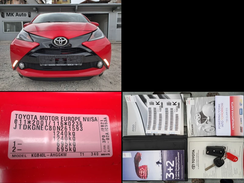 Toyota Aygo 1.0i* АВТОМАТИК* КЛИМА* КАМЕРА* LED* ГЕРМАНИЯ, снимка 15 - Автомобили и джипове - 49464134