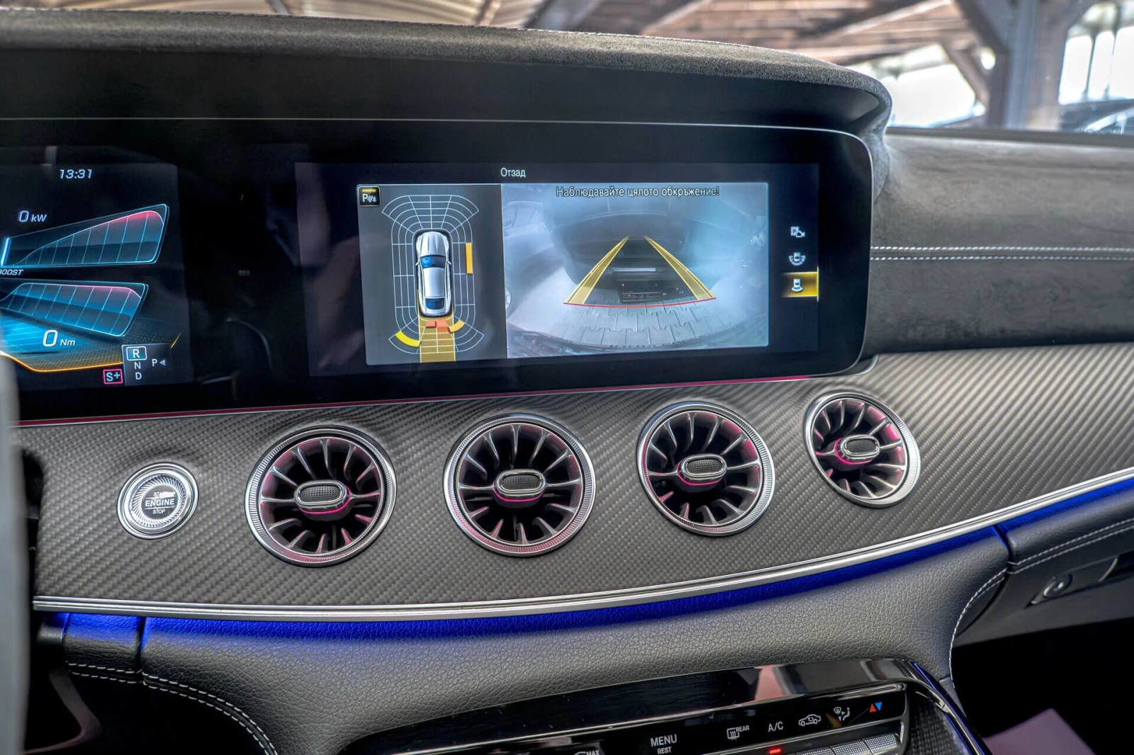 Mercedes-Benz AMG GT 63S/4Matic/Burmester/Камера/AMG Ride Control+ /Amb, снимка 12 - Автомобили и джипове - 55021397