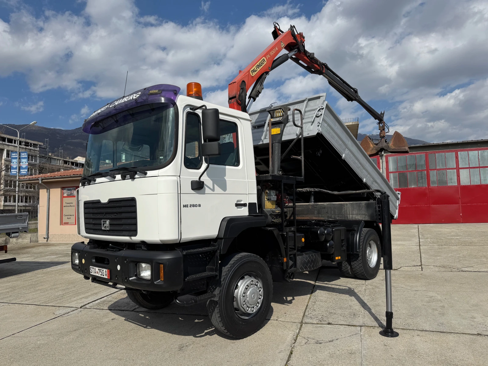 Man 18 18.280 , Palfinger 11001 , 4x4