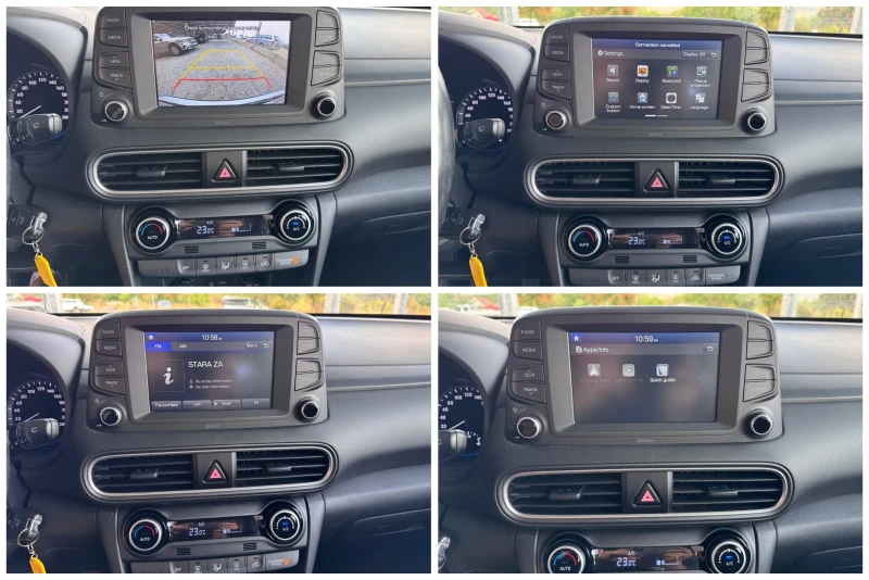 Hyundai Kona 1.0GDI TURBO* 73хил.км* ОБСЛУЖЕН* КАМЕРА* LANE ASS, снимка 15 - Автомобили и джипове - 51461600