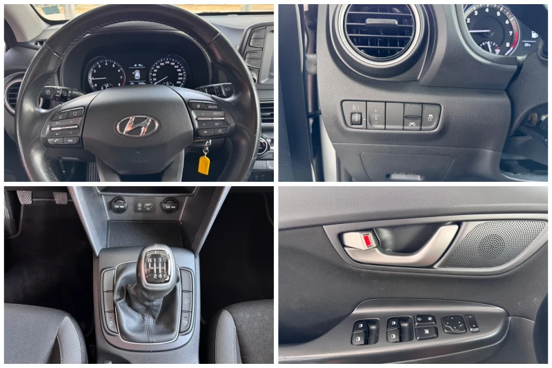 Hyundai Kona 1.0GDI TURBO* 73хил.км* ОБСЛУЖЕН* КАМЕРА* LANE ASS, снимка 16 - Автомобили и джипове - 51461600