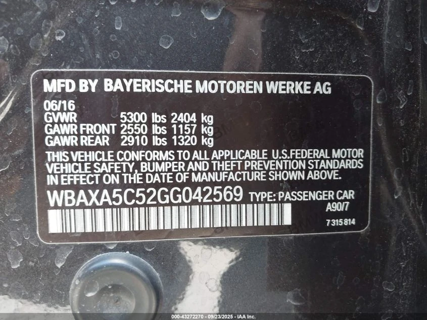 BMW 535 3.0L I-6 DI, DOHC, VVT, TURBO, 255HP Rear Wheel | Mobile.bg   16