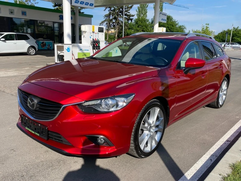 Mazda 6 2.5i/FULL/ЛЮК/КОЖА/ПОДГРЕВ, снимка 1 - Автомобили и джипове - 45407332