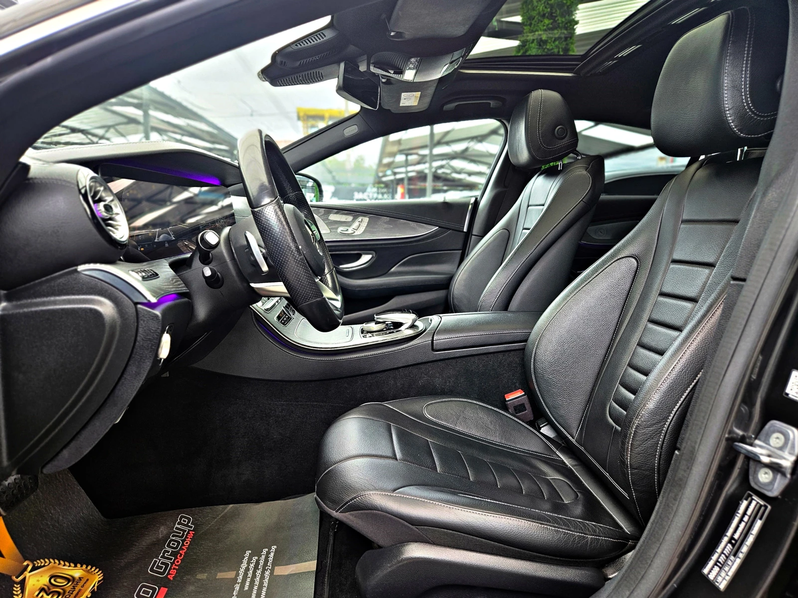 Mercedes-Benz CLS 350 AMG/4MAT/DIGI/DISTR/360CAM/BURMESTER/AMBI/ПОДГР/LI, снимка 15 - Автомобили и джипове - 54640568