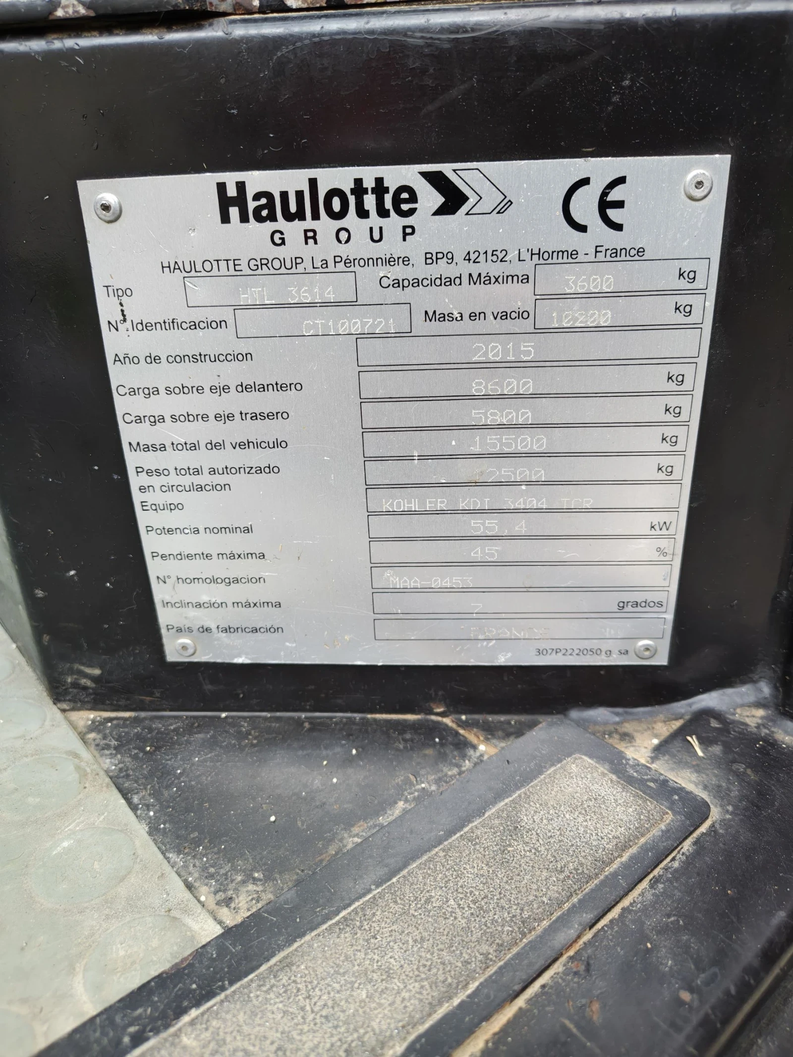 Телескопични товарачи Haulotte HTL 3614 ПЪРВИ СОБСВЕНИК, снимка 15 - Индустриална техника - 54367589