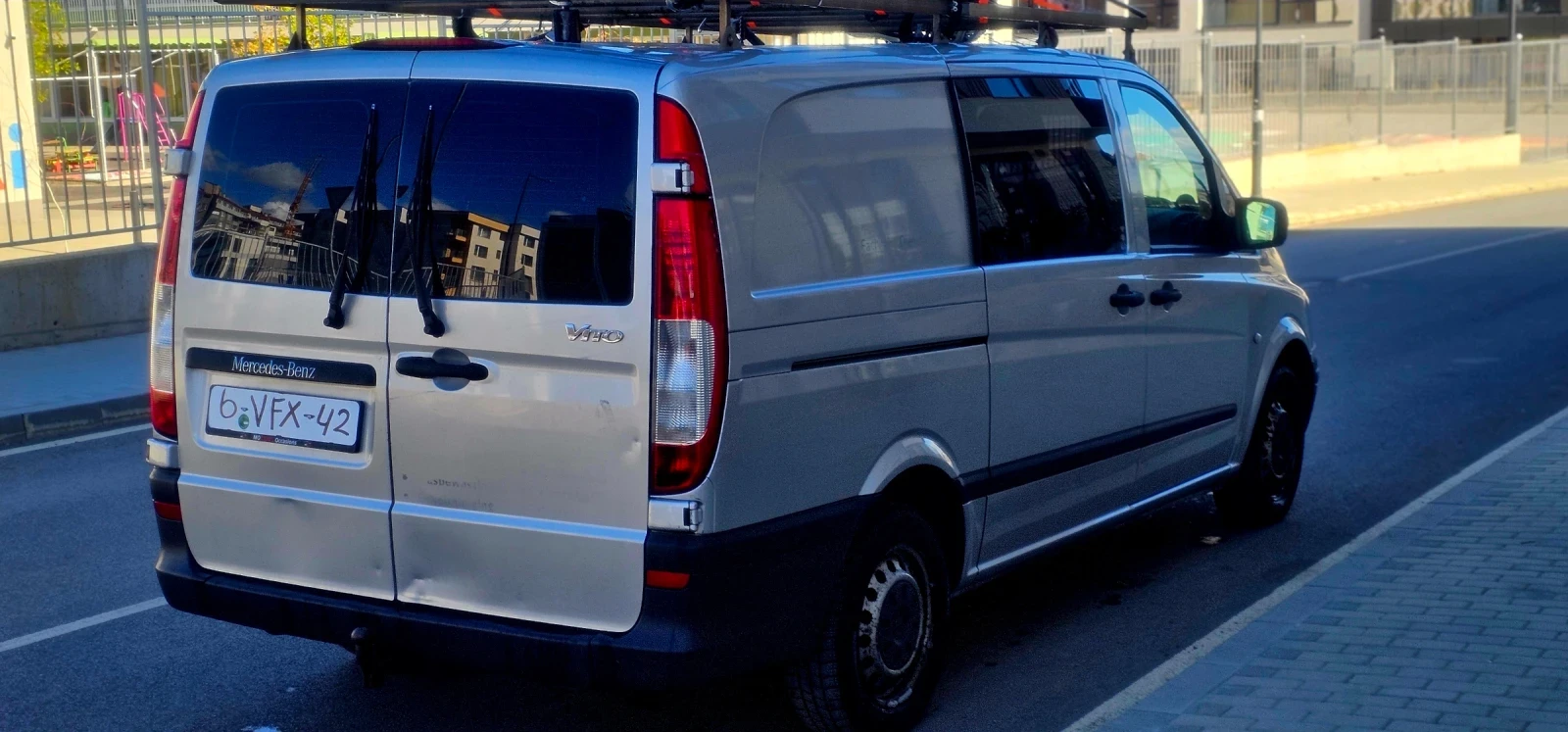Mercedes-Benz Vito Vito 111CDI 2.2 6ск. КЛИМАТИК, снимка 3 - Бусове и автобуси - 56172601