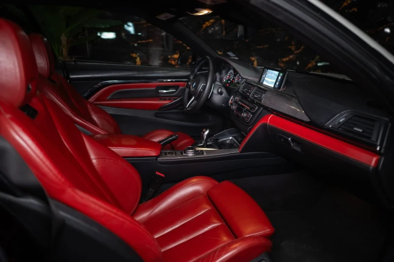 BMW M4 CABRIO CARBON РЯДКА КОЖА H&K ЛИЗИНГ 100%, снимка 14 - Автомобили и джипове - 53004620