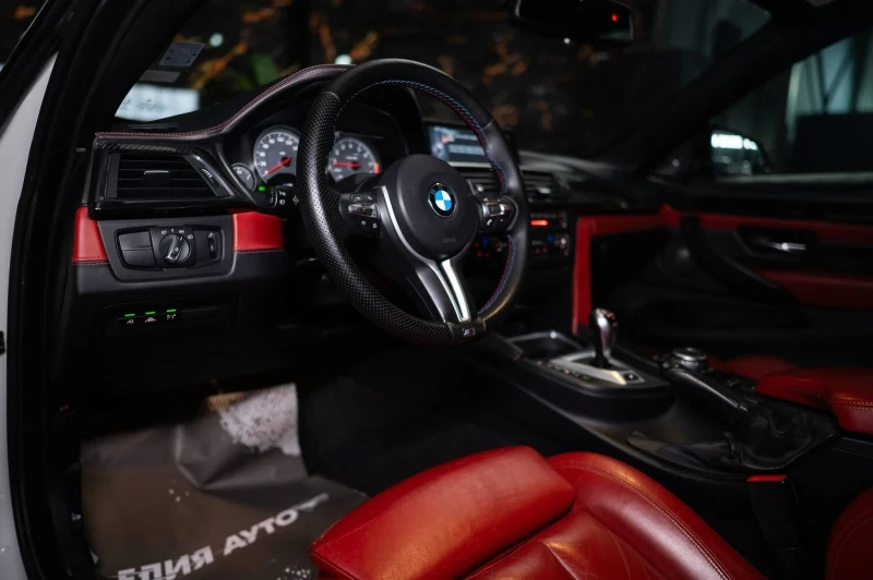 BMW M4 CABRIO CARBON РЯДКА КОЖА H&K ЛИЗИНГ 100%, снимка 13 - Автомобили и джипове - 53004620