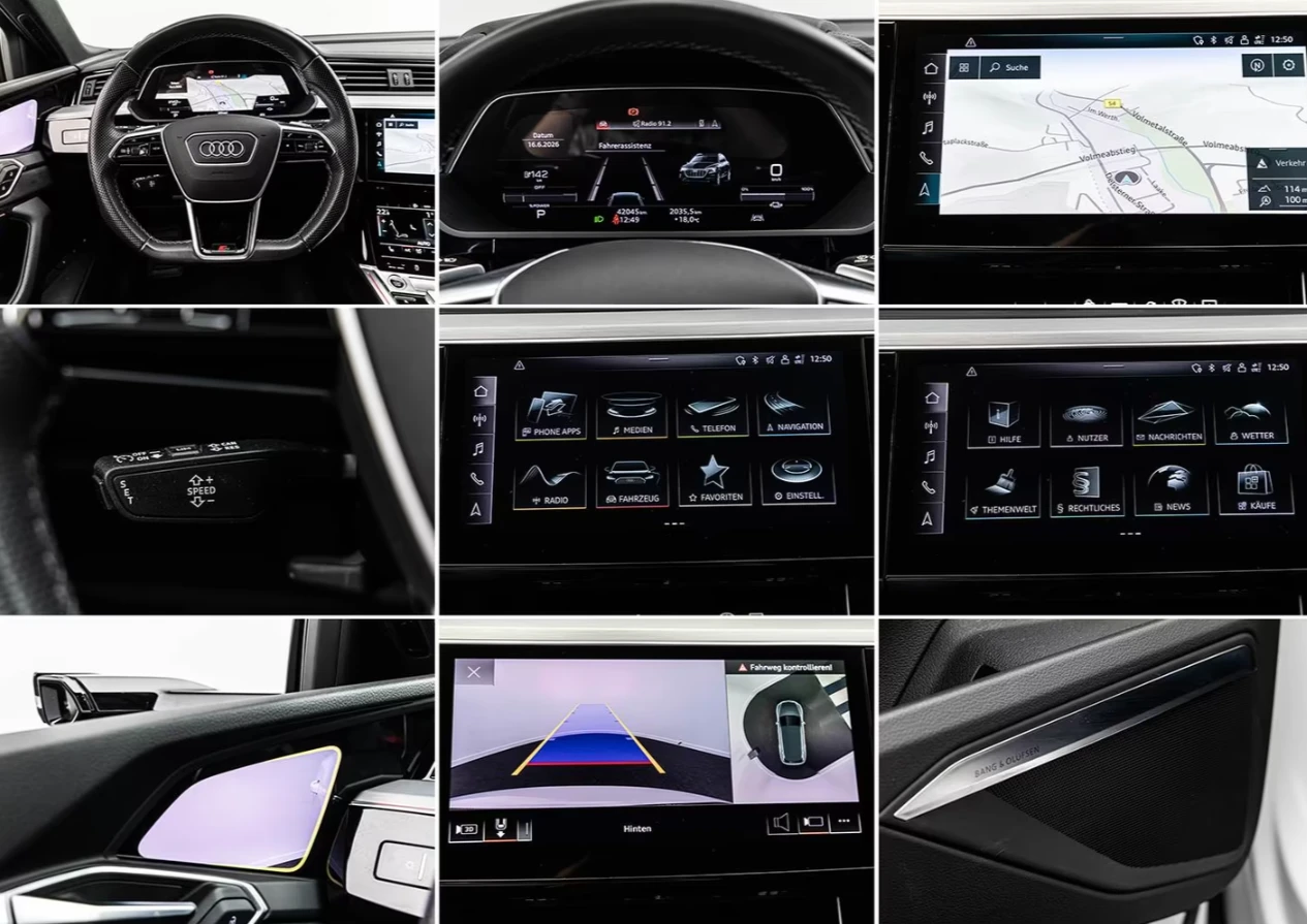 Audi E-Tron 50* S-LINE* PANO* B&O* HUD* MATRIX* 360* , снимка 13 - Автомобили и джипове - 55294606