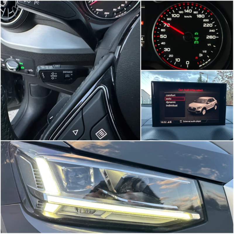 Audi Q2 30TDI S Tronic 116к.с DISTRONIC* FULL LED, снимка 16 - Автомобили и джипове - 52506545
