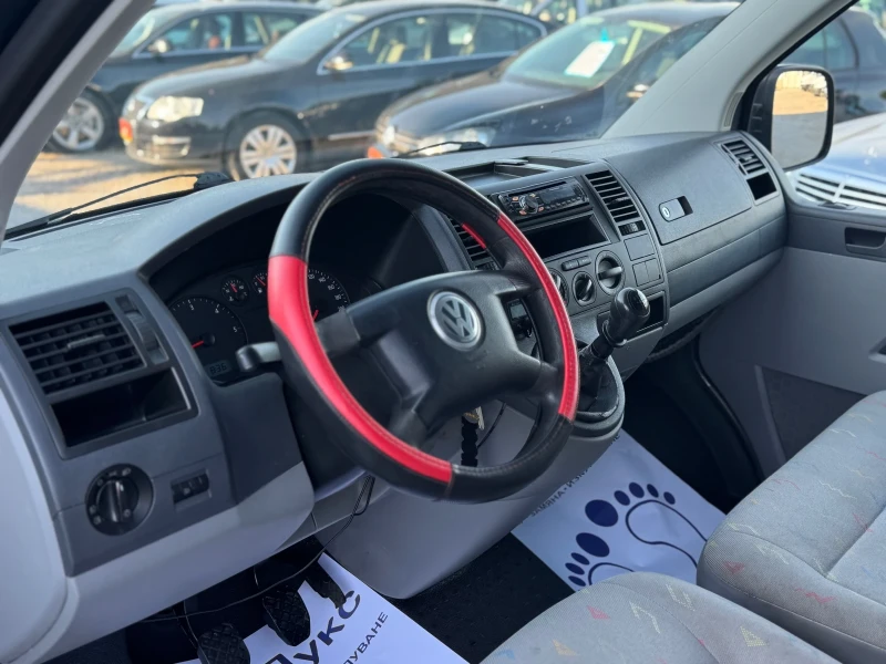 VW T5 2.5TDI 131кс КЛИМАТИК 3-места ДЪЛГА-БАЗА, снимка 9 - Бусове и автобуси - 50530669