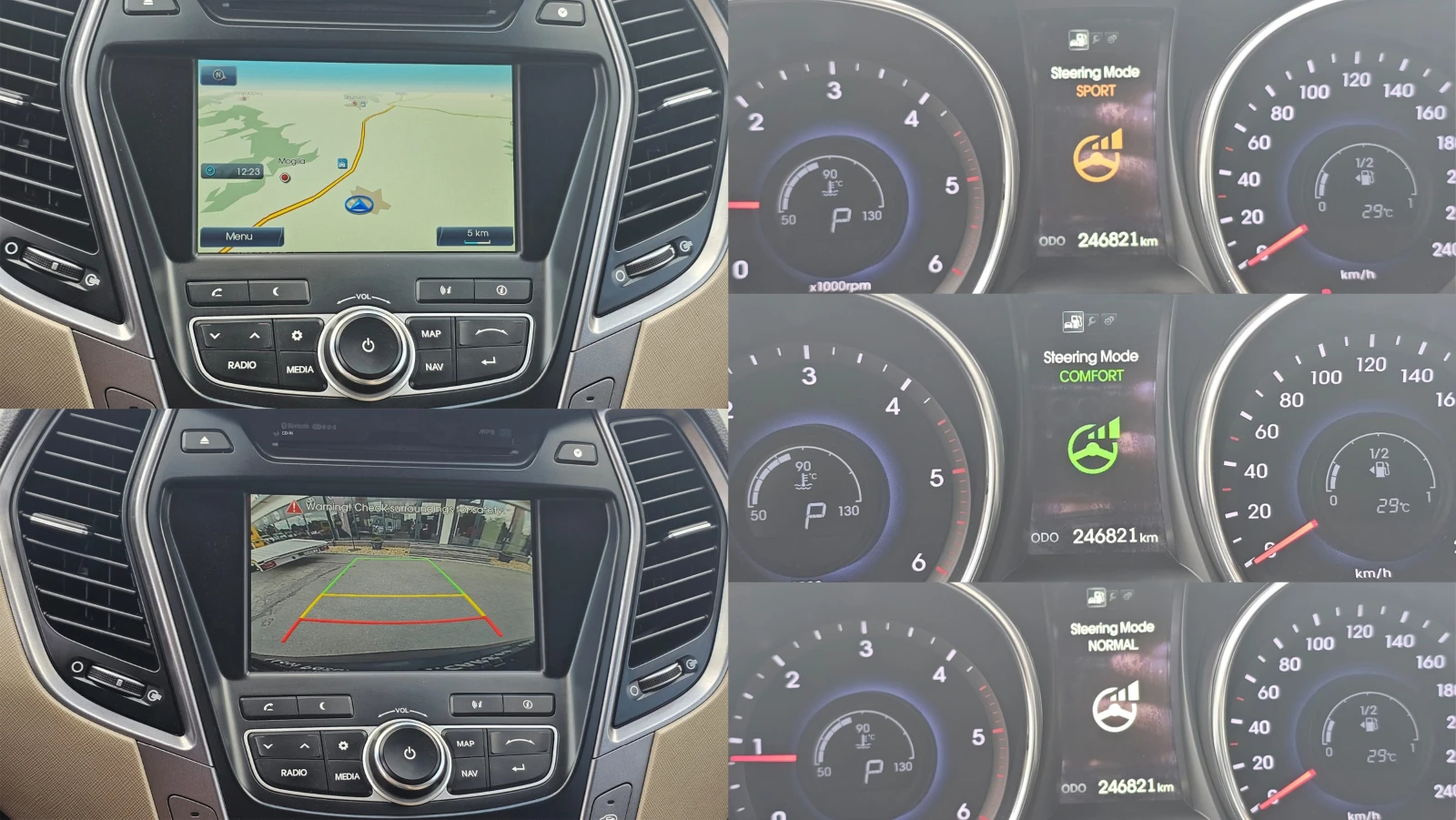 Hyundai Santa fe 2.2CRDi 4x4 6SP AUTO IT-ПЪЛНА ИСТ.-ТОП СЪСТ-ЛИЗИНГ, снимка 12 - Автомобили и джипове - 55091298