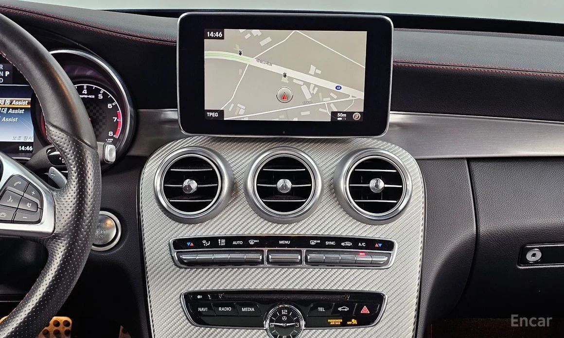 Mercedes-Benz C 43 AMG 4MATIC* HEAD-UP* BURMESTER* ПАНОРАМА* КЕЙЛЕС, снимка 13 - Автомобили и джипове - 54009592