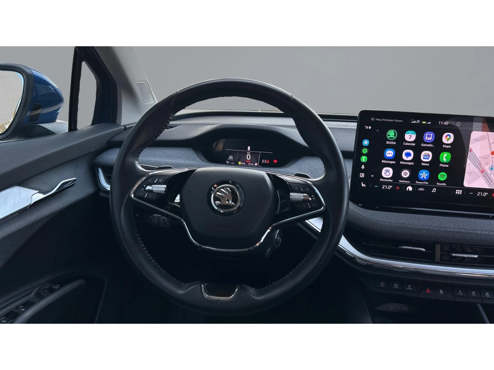 Skoda Enyaq iV80 ТЕРМОПОМПА, Месечна вноска от 399  , снимка 14 - Автомобили и джипове - 54049773