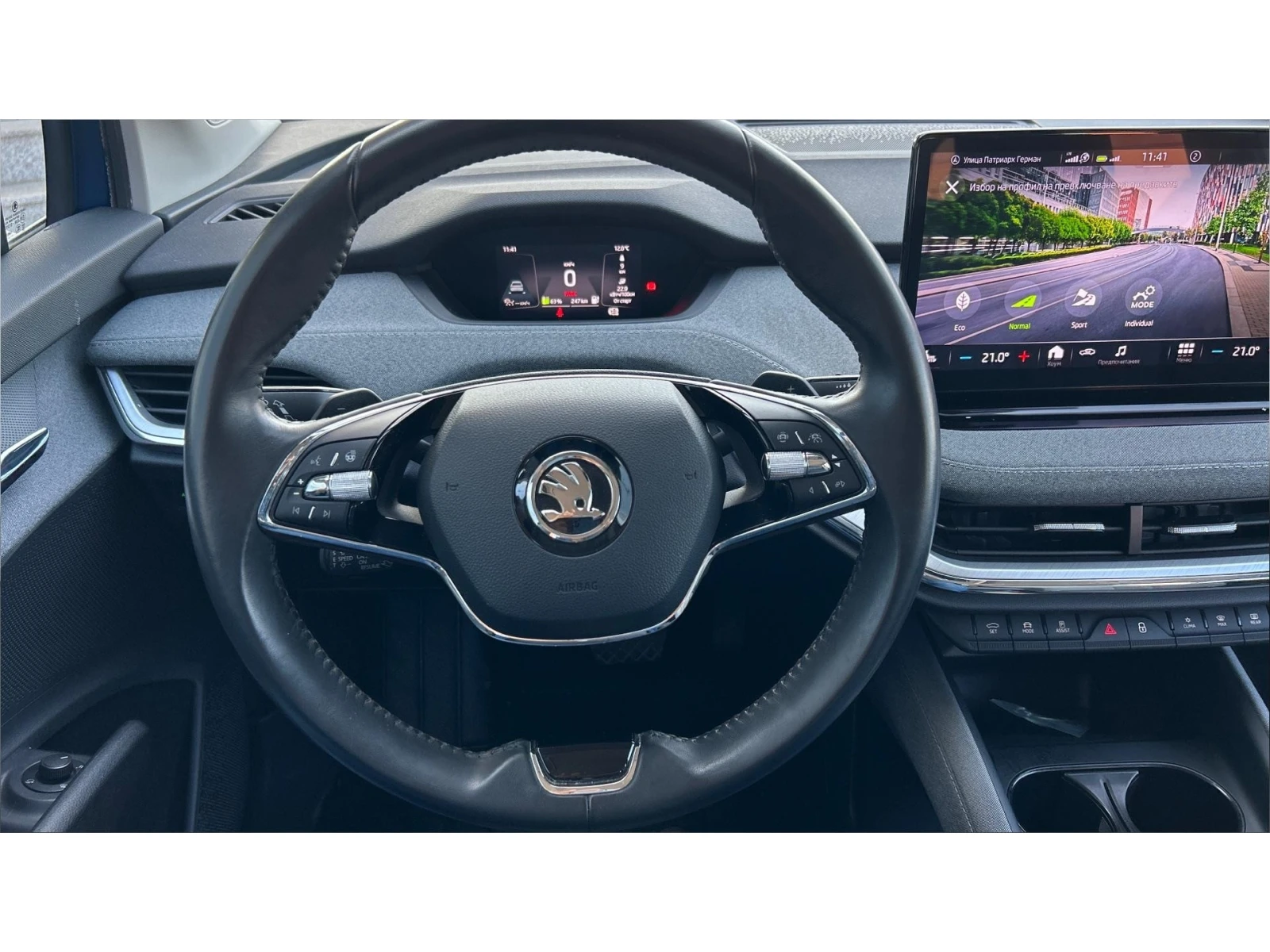 Skoda Enyaq iV80 ТЕРМОПОМПА, Месечна вноска от 399  , снимка 17 - Автомобили и джипове - 54049773