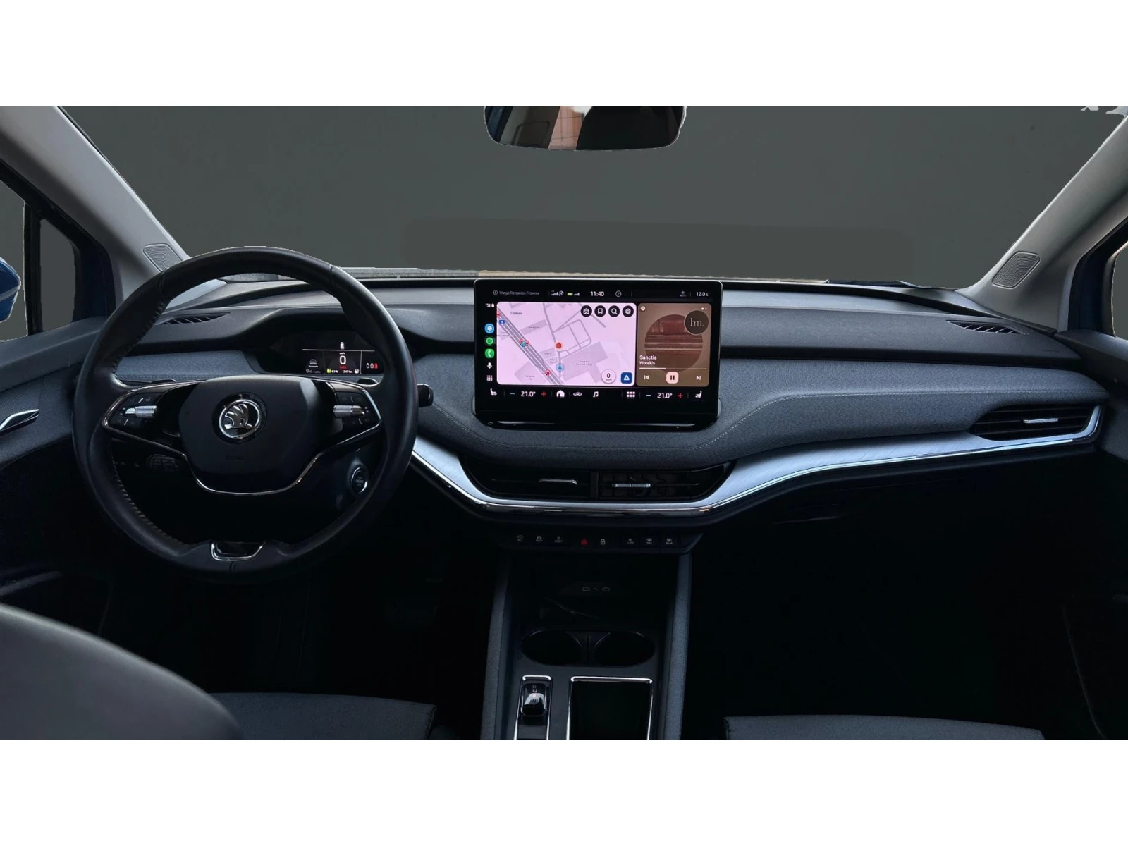 Skoda Enyaq iV80 ТЕРМОПОМПА, Месечна вноска от 399  , снимка 13 - Автомобили и джипове - 54049773