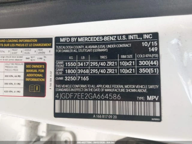 Mercedes-Benz GL 63 AMG BOSE* ОБДУХ* ДИСТРОНИК* ЛИЗИНГ, снимка 9 - Автомобили и джипове - 54997511