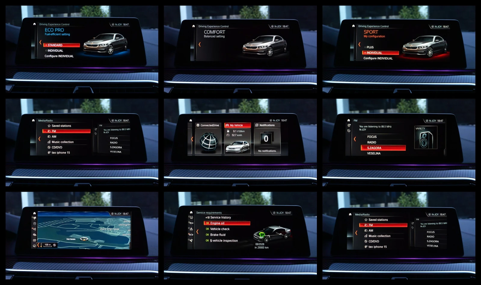 BMW 540 i X-Drive* M-PERFOM* LASER* DIGITAL* 3xTV, снимка 16 - Автомобили и джипове - 55994763