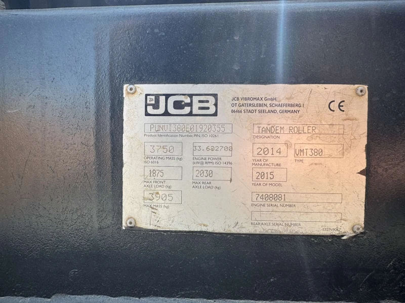 Валяк Друга марка  JCB VMT 380-130, снимка 15 - Индустриална техника - 50735931