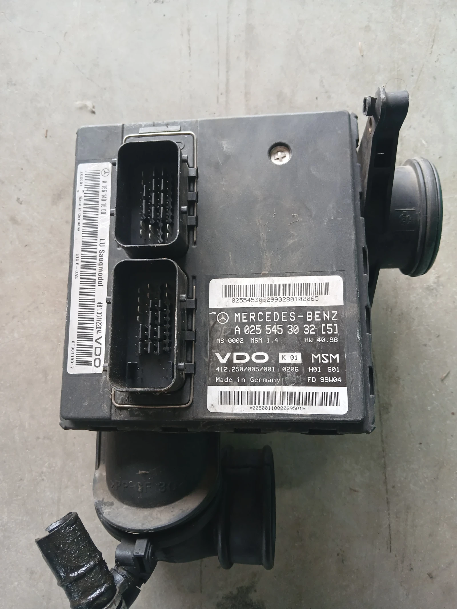 А025 5453032 Компютър Mercedes A-168