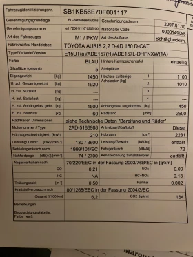 Toyota Auris КАТО НОВА, 2.2D4D 177к.с. 200хил.км!, снимка 11