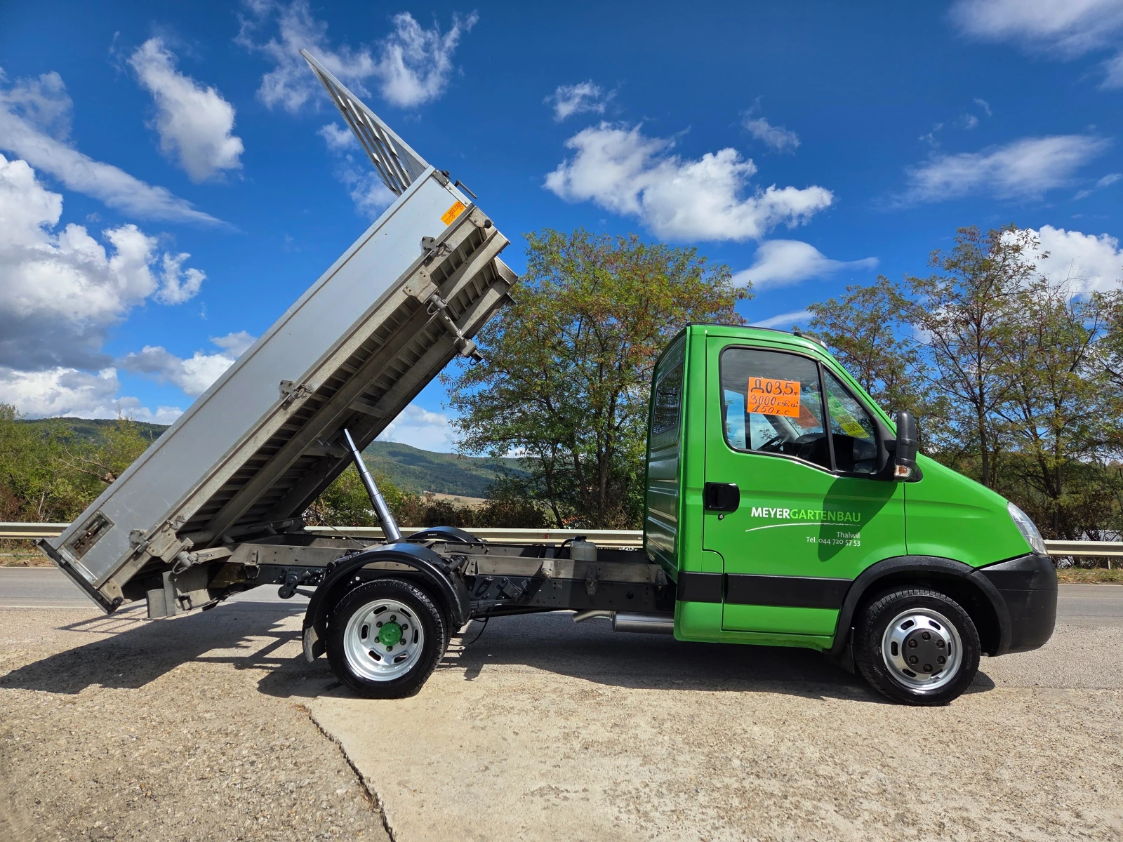 Iveco 35c15 ДО 3, 5т. САМОСВАЛ 161000 км НОВ ВНОС ШВЕЙЦАРИЯ, снимка 5 - Бусове и автобуси - 55659477