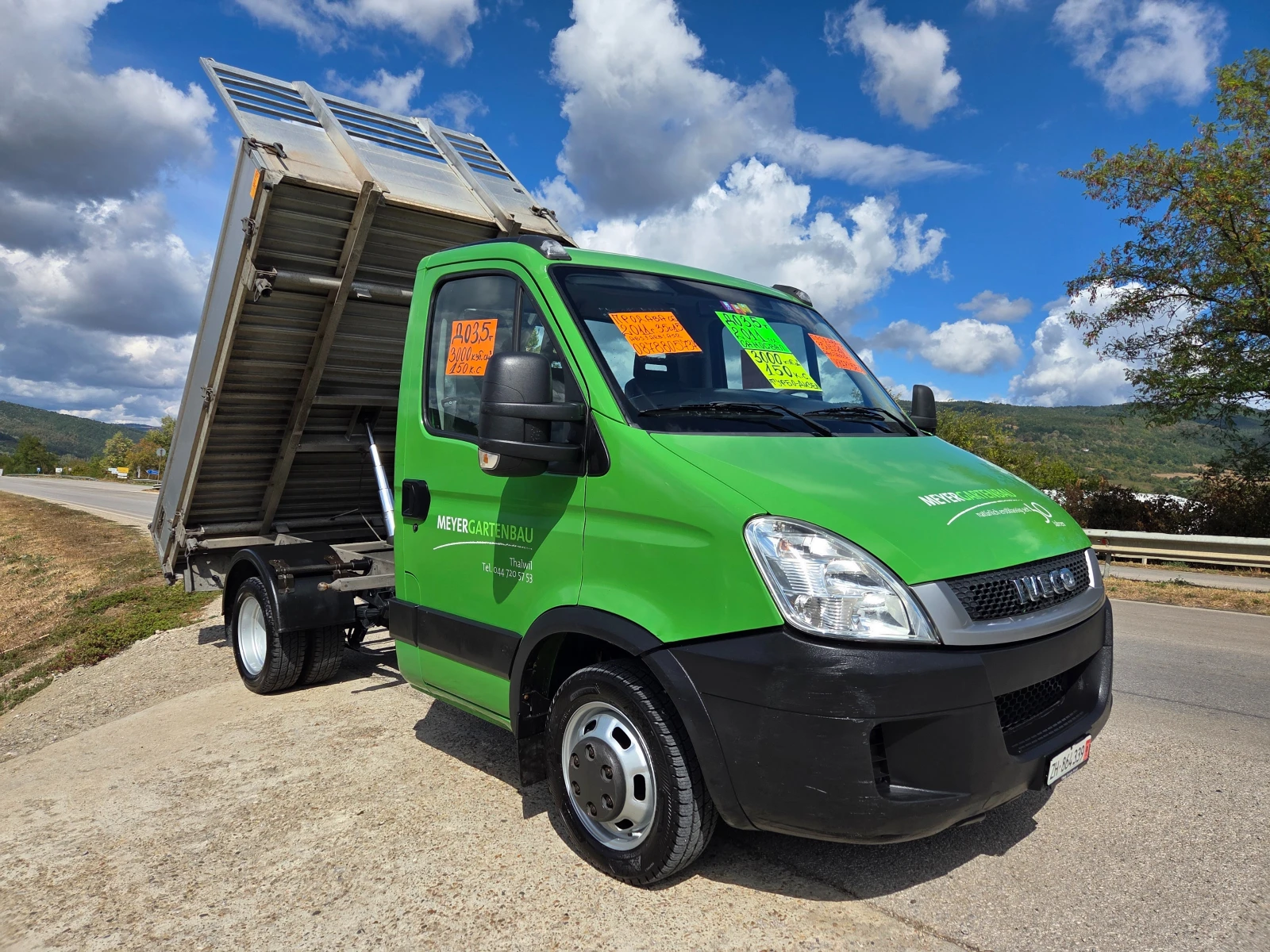 Iveco 35c15 ДО 3, 5т. САМОСВАЛ 161000 км НОВ ВНОС ШВЕЙЦАРИЯ, снимка 3 - Бусове и автобуси - 55659477