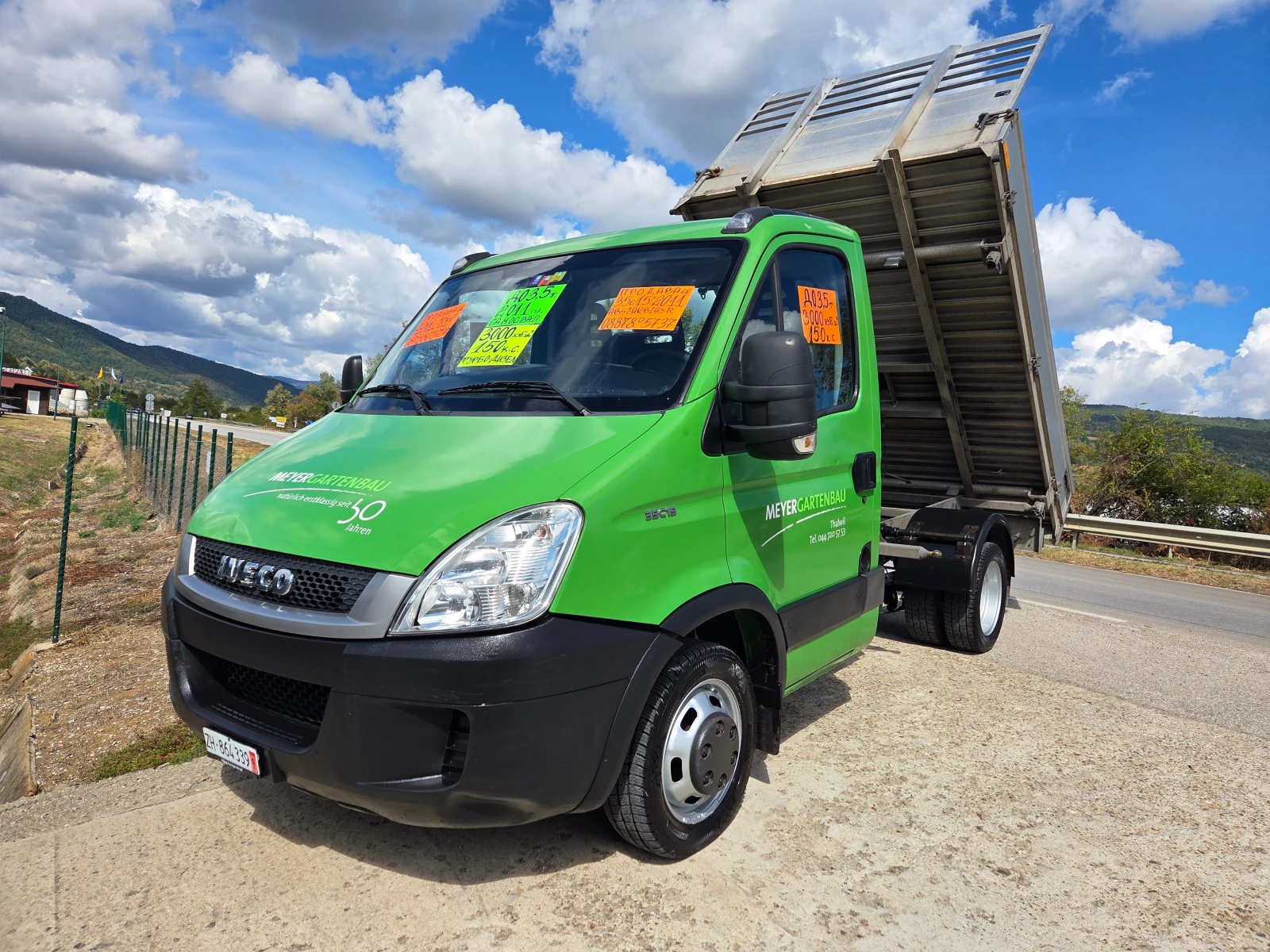 Iveco 35c15 ДО 3, 5т. САМОСВАЛ 161000 км НОВ ВНОС ШВЕЙЦАРИЯ