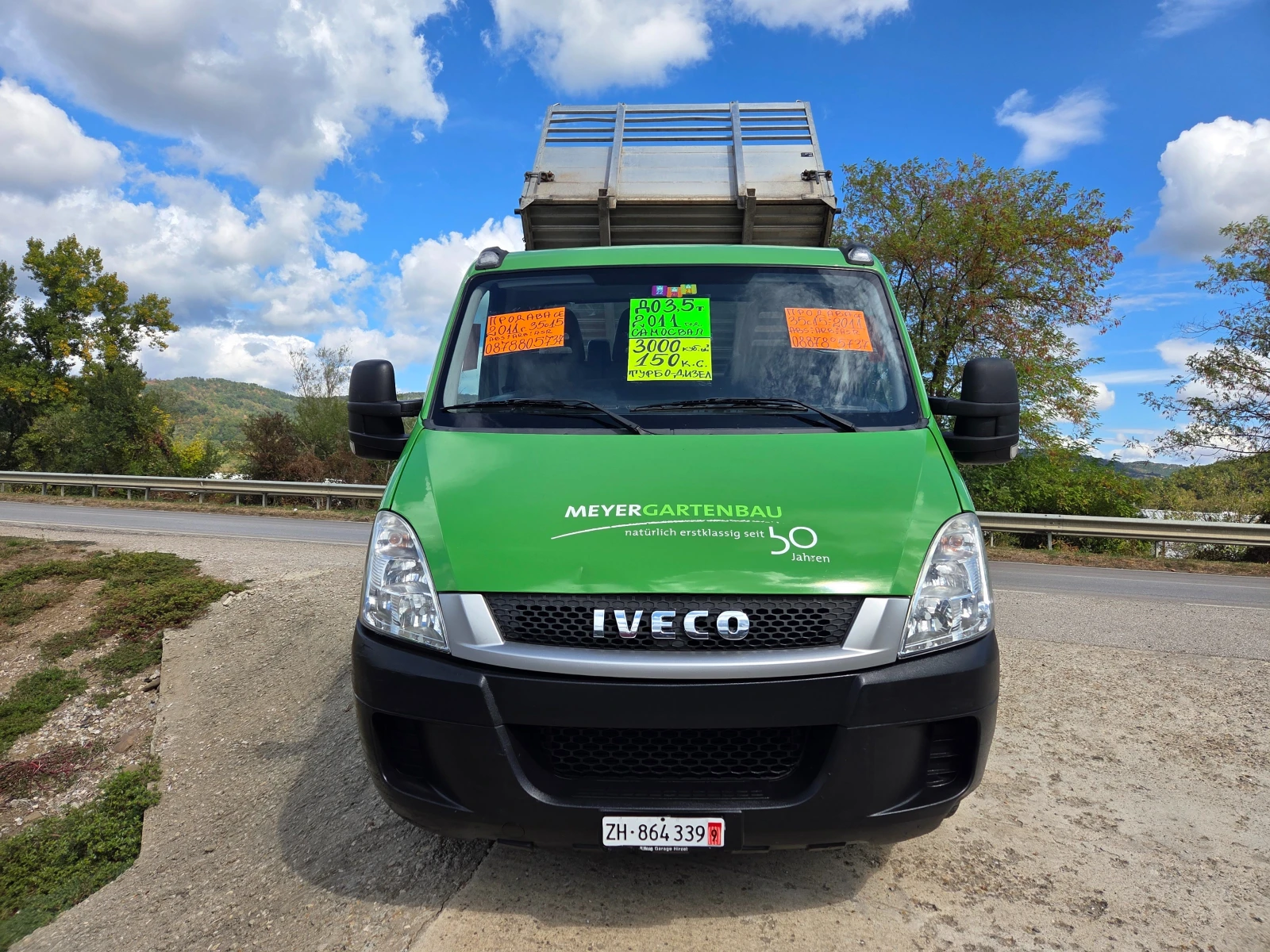 Iveco 35c15 ДО 3, 5т. САМОСВАЛ 161000 км НОВ ВНОС ШВЕЙЦАРИЯ, снимка 2 - Бусове и автобуси - 55659477